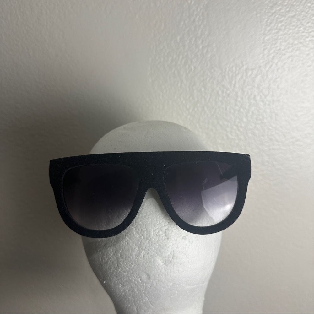 Vintage Sunglasses Velvet 90s Black